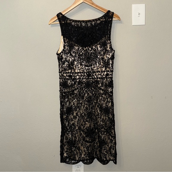 Cinderella Black and Tan Midi Dress Size M - Picture 2 of 11